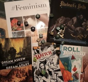 Auswahl feministischer Rollenspiel-Bücher